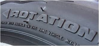 Rotation Direction Tire Graphic